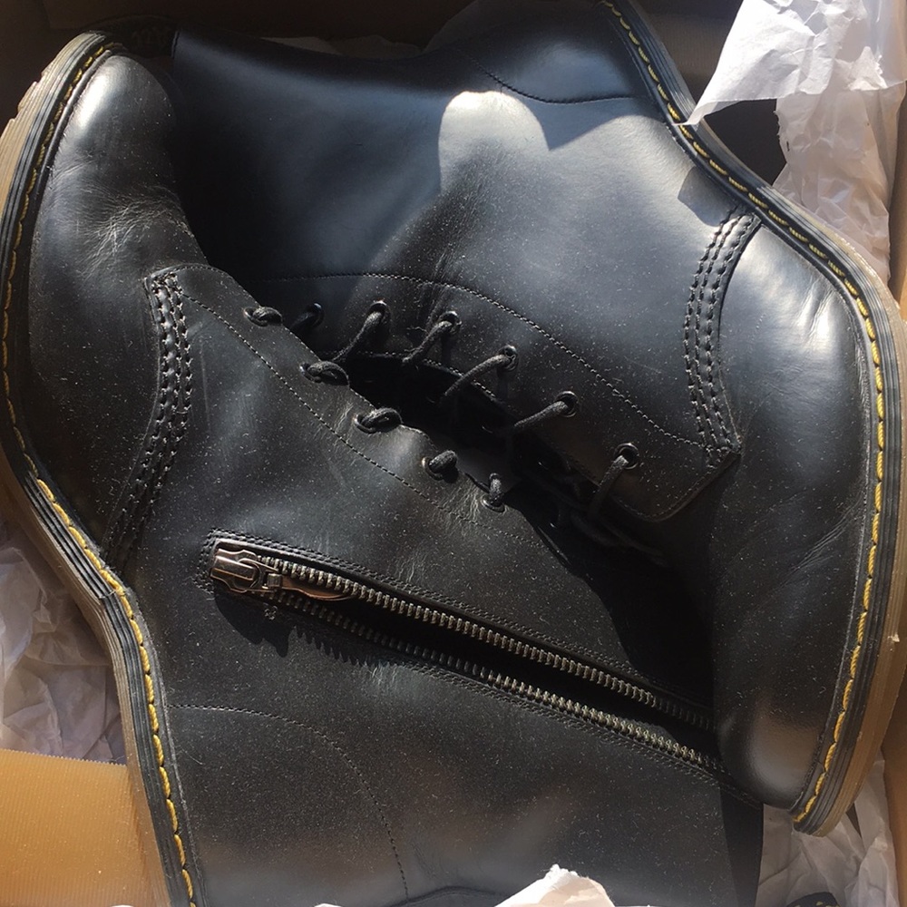 Dr. Martens Sadie heeled combat boots